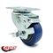 Service Caster 3.5 Inch Blue Polyurethane Wheel Swivel Top Plate Caster with Brake SCC SCC-20S3514-PPUB-BLUE-TLB-TP2 - alternate 5